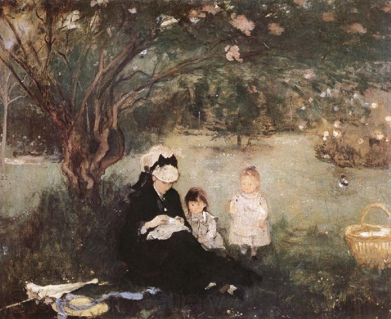 Berthe Morisot Lilac trees Germany oil painting art